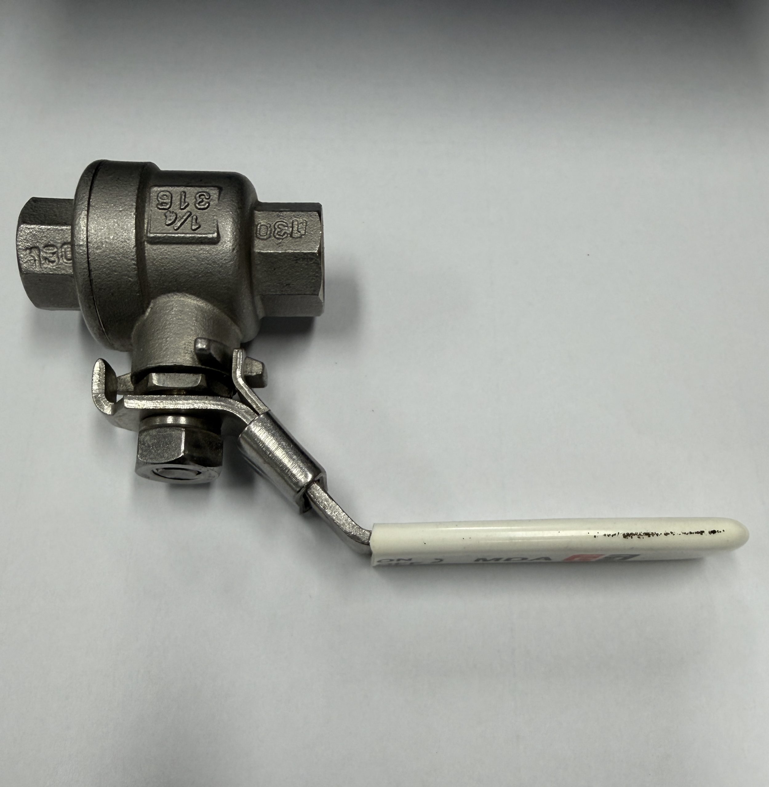 316 STAINLESS STEEL 2 PIECE FULL BORE BALL VALVE F/F - Image 3